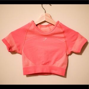 Pink GymShark Athletic Crop Top